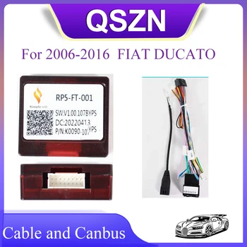 QSZN DVD 16-КОНТАКТНЫЙ кабель Питания Canbus Box Декодер RP5-FT-001/FT-SS-02A Жгут проводов Автомобильные радиоприемники для 2006-2016 FIAT DUCATO