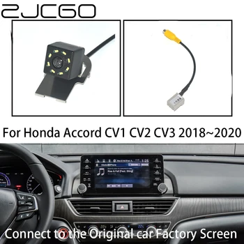 ZJCGO HD Автомобильная Камера заднего Вида, Резервная Парковочная Камера, Оригинальный Автомобильный OEM Монитор для Honda Accord CV1 CV2 CV3 2018 ~ 2020