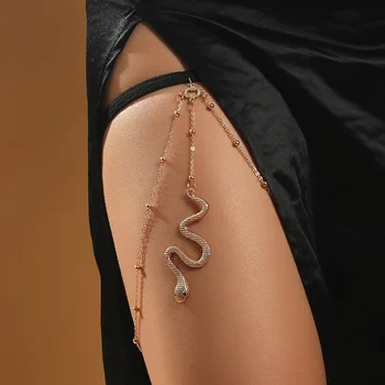 Индивидуальная цепочка для ног Huitan, украшения для тела в стиле Бохо, имитация змеиного жемчуга, многослойные цепочки, аксессуары для летних вечеринок