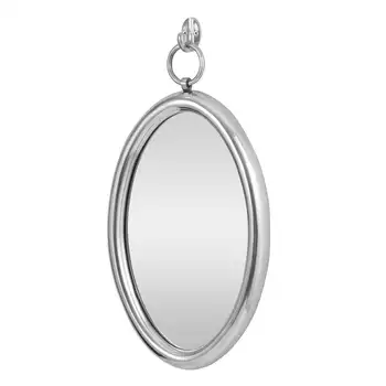 Круглое настенное зеркало размером 20,5 x 1 дюйм, серебристый